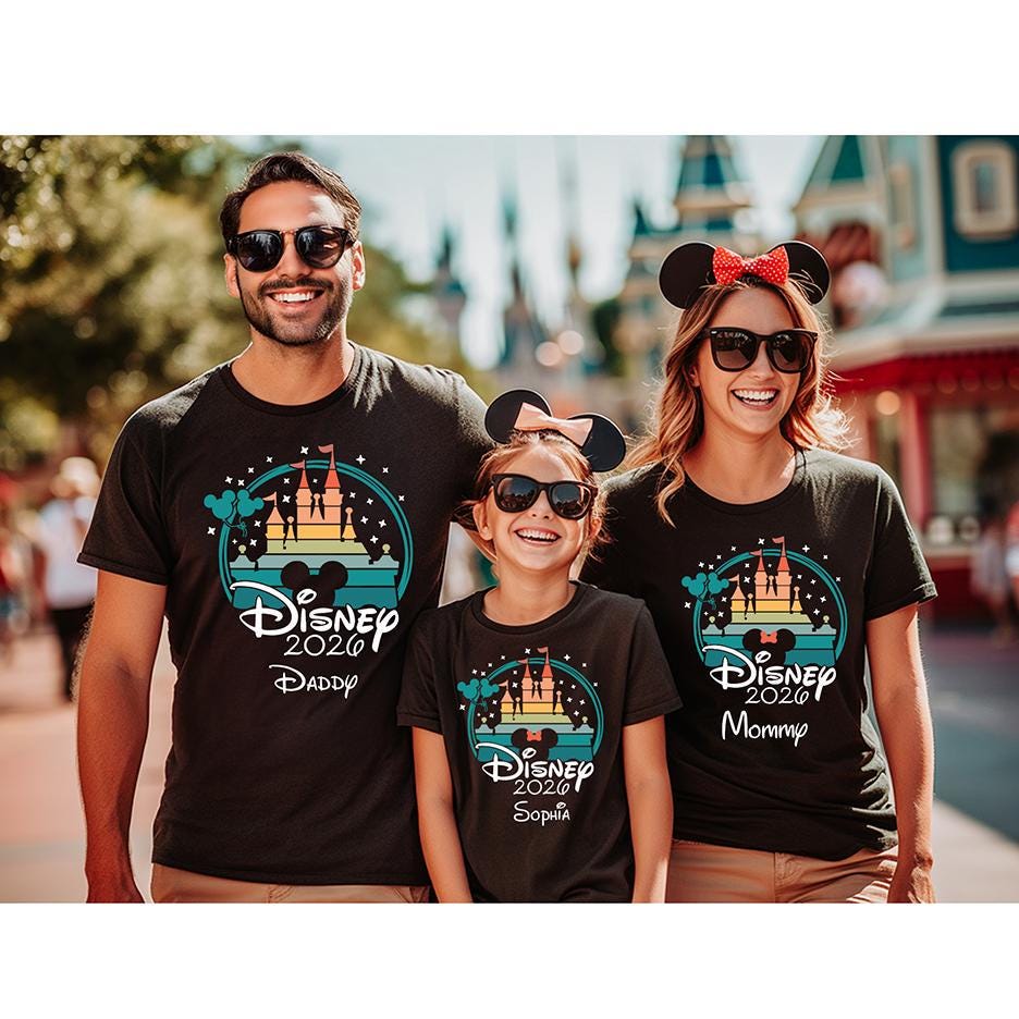 Disney Family Vacation 2026 Shirt, Personalized Castle Theme