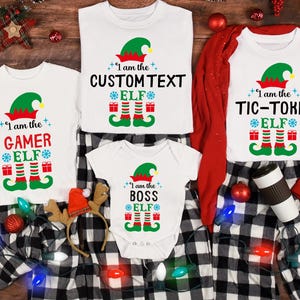 Custom The Elf Shirt, Custom Elf Shirt, Christmas Family Matching, Funny Christmas Shirt, Christmas Elf Shirts, Christmas Family Matching