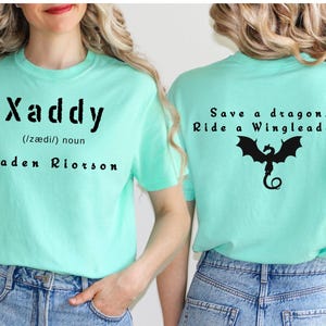 Comfort Colors® Xaddy, Xaddy Shirt, Xaden Riorson, Xaden Fourth Wing Shirt, Fourth Wing Merch, Iron Flame Sweatshirt,Rebecca Yarros Apparels