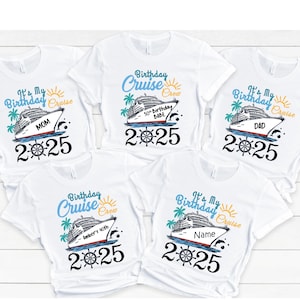 It&#39;s My Birthday Cruise Shirt,Birthday Cruise Crew Shirts,Birthday Cruise 2025,Bday Cruise Party Shirts,Womens Birthday,Family Cruise Bday