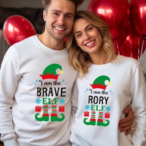 Custom The Elf Sweatshirt, Custom Elf Shirt, Christmas Family Matching, Funny Christmas Shirt, Christmas Elf Shirts, Christmas Family