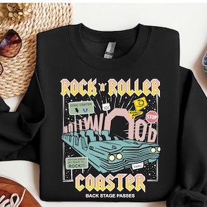 Disney Rockin Roller Sweatshirt, Disney Vintage shirt, Disney Hollywood Studios Shirt, Disney Retro Shirt, Disney World Shirt