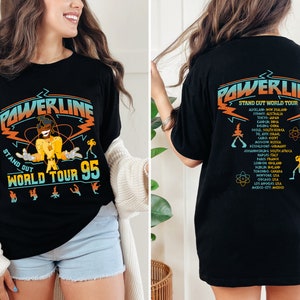 Stand Out Tee, Powerline 95 Shirt ,Retro Disney A Goofy Movie Powerline Stand out World Tour 95&#39; Shirt, Disneyland Trip