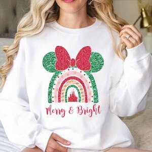 Merry and Bright Sweatshirt, Christmas Sweatshirt, Family Christmas Sweatshirt, Christmas Sweatshirts for Women, Merry Christmas Sweatshirt