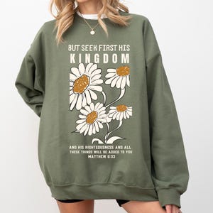 Jezus-sweater, christelijk shirt, christelijke geschenken, inspirerend shirt, religieus shirt, shirt bijbelvers