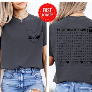 Comfort Color®Funny Interactive Disney Shirt, Waiting In Line Puzzle Disney Shirt, Disney Dad Shirt, Disney Mom Shirt, Disneyworld Shirt
