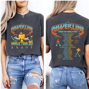 Comfort Colors® Stand Out Tee, Powerline 95 Shirt, Retro Disney A Goofy Movie Powerline Stand out World Tour 95&#39; Shirt, Disneyland Trip