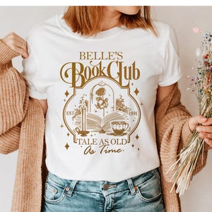 Belles Book Club Shirt, Geschichte so alt wie die Zeit Tshirt, Prinzessin Shirts, Belle Prinzessin Shirt, Belles Bücher Shirts