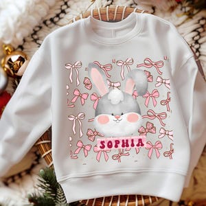 Custom Easter Bunny  Sweatshirt,  Easter egg shirt, Easter Rabid Sweatshirt, Rabbit Tee, Egg Basket Easter Shirt, Cute Easter Shirt