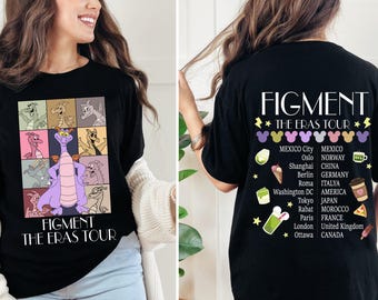 Figment  The Eras Tour Shirt, Epcot World Tour Disneyland Shirt, Figment Tour shirt, Epcot Festival Shirt