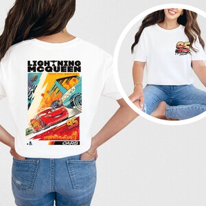 Lightning McQueen Comfort Color Vintage Shirt, Lightning McQueen Number Back, Disney Cars shirt, Piston Cup Tee, Cars Land Shirt