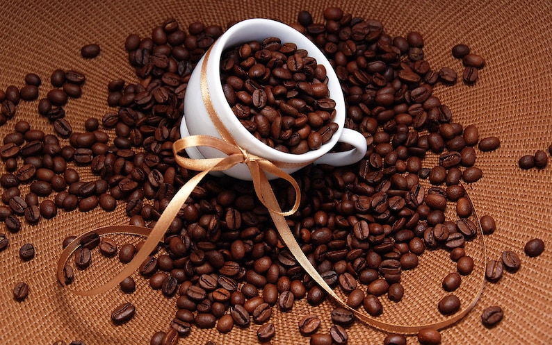 Coffee Decaffeinated Amaretto Flavored Coffee 4 ounces Whole Bean or Ground free image 1