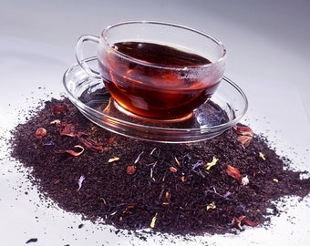 Tea Teabags 50 Cherry Orange and Almond Christmas blend Hand Blended teabags