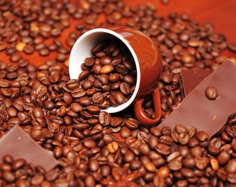 Café Café aromatisé à l'orange et au chocolat 16 onces, grains entiers ou moulus
