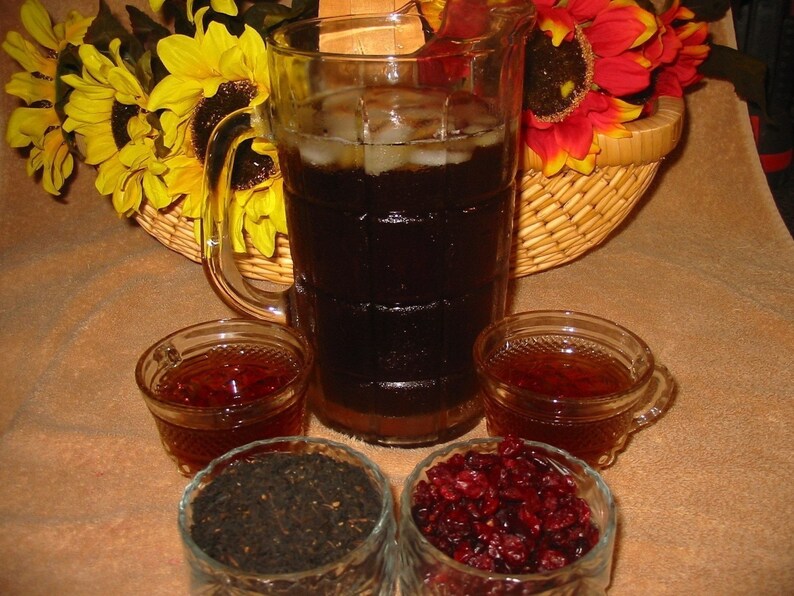 Tea Teabags 50 Cranberry black Hand Blended teabags image 2