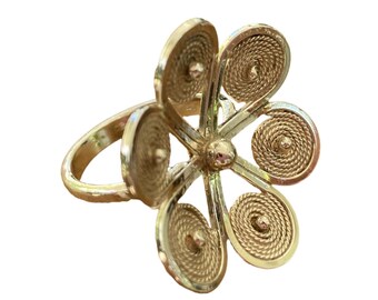 Aroma Silver Flower Ring by Maribelle Campa
