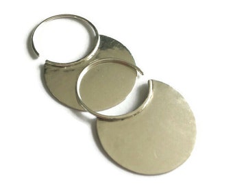 Sterling Silver Crescent Earrings