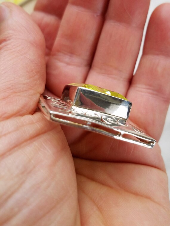 Gorgeous Sterling Silver Citrine Pendant - image 4