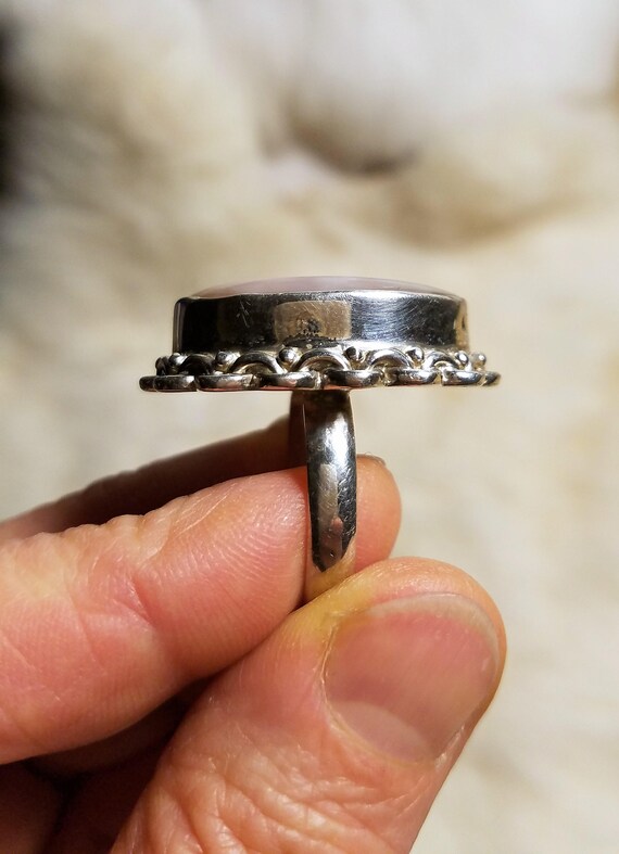 Gorgeous Light Violet Druzy Sterling Silver Ring,… - image 6