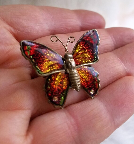Spring Garden Butterflies, Delightful 60's Vintag… - image 9