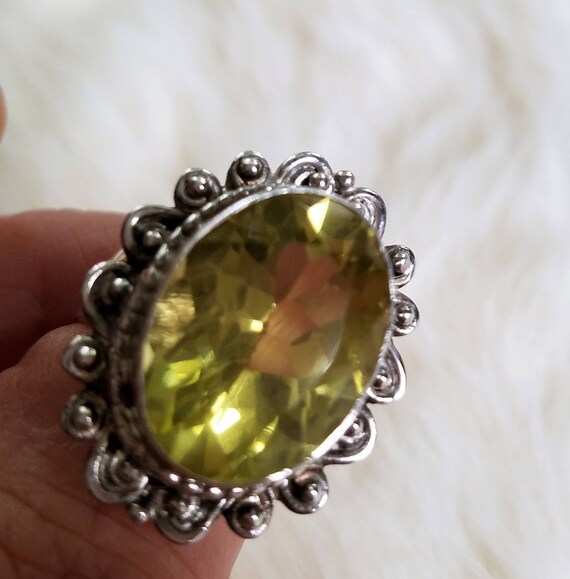 Fabulous Huge Citrine Ring, Let it Shine!