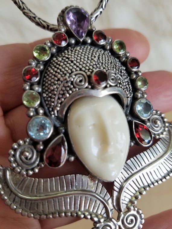 Magnificent Moon Goddess, A Rare One of Kind Silve