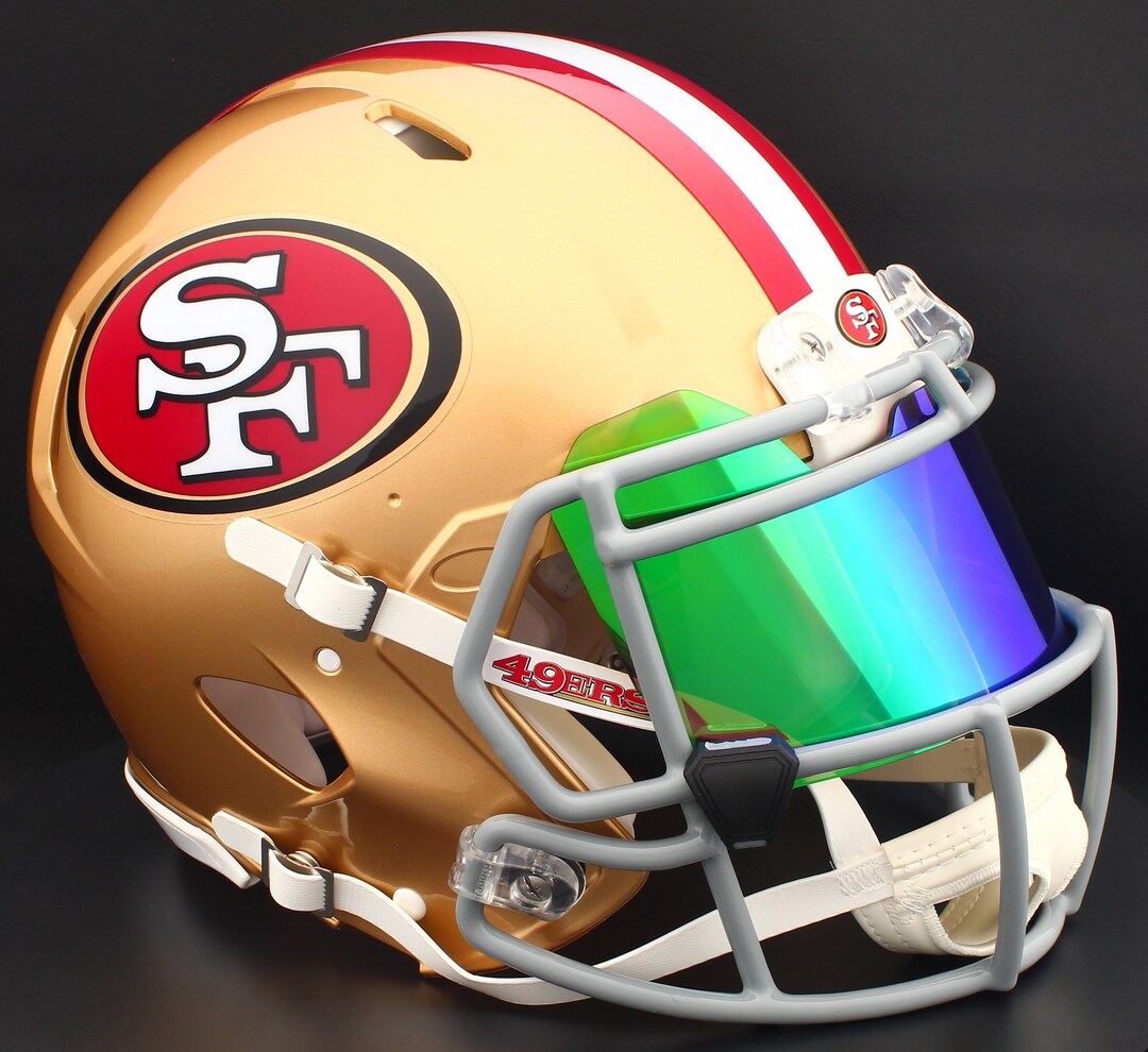 San Francisco 49ers NFL Riddell Speed Full Size Replica Football Helmet ...