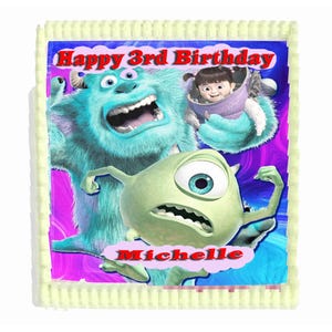 Monsters In Party Edible Cake Topper: Precut Icing Image