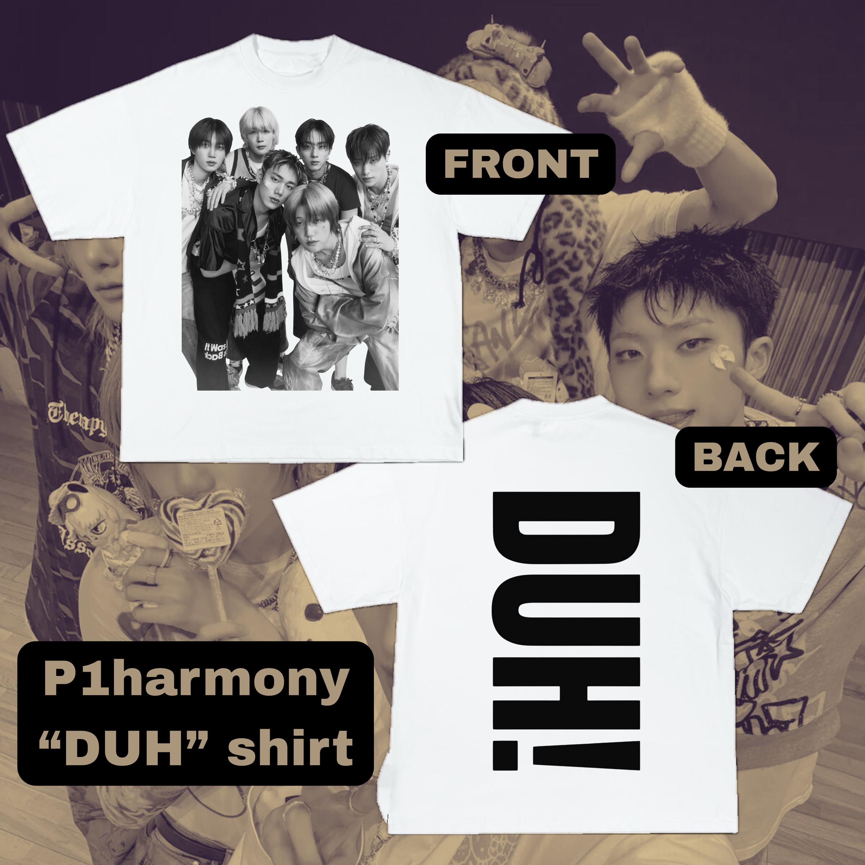 P1Harmony DUH! POPUP キャラクター　オリジナルTシャツ P1Harmony DUH! POPUP キャラクター オリジナルTシャツ Retro