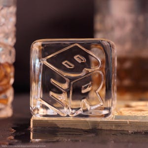 Sello para hielo con logotipo personalizado, sello para placa de hielo personalizada, bandeja de hielo de latón, accesorio para bar en casa, regalo para amantes de los cócteles y el whisky, regalo para el Día del Padre