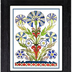 Pennsylvania Fraktur, inspired by the Art of the Ephrata Cloister