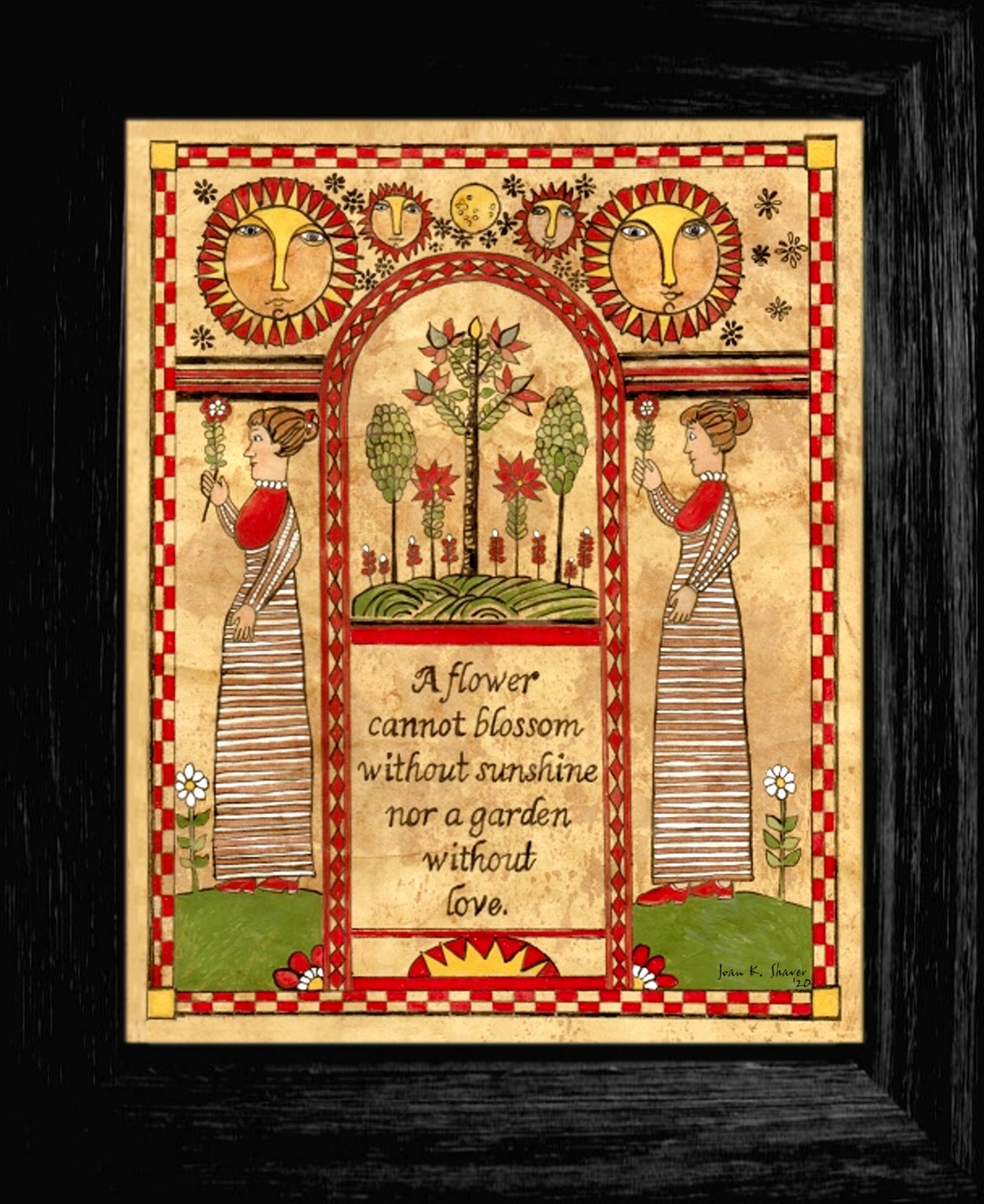 Pennsylvania Dutch Fraktur German American Folk Art | Etsy