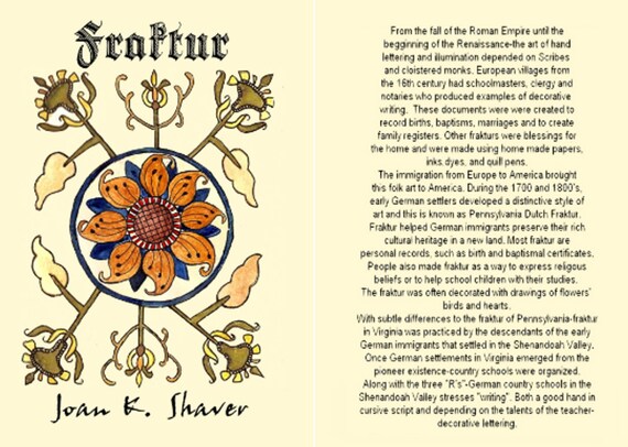 Pennsylvania Dutch Horse Fraktur, Bless This Horse - Etsy