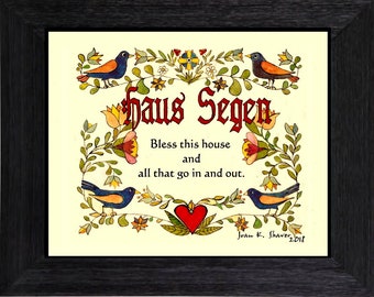 House Blessing, Pennsylvania German Folk Art