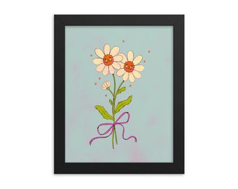 Bouquet de marguerites - impression d'art - choisissez votre taille - taille standard 5 x 7 8 x 10