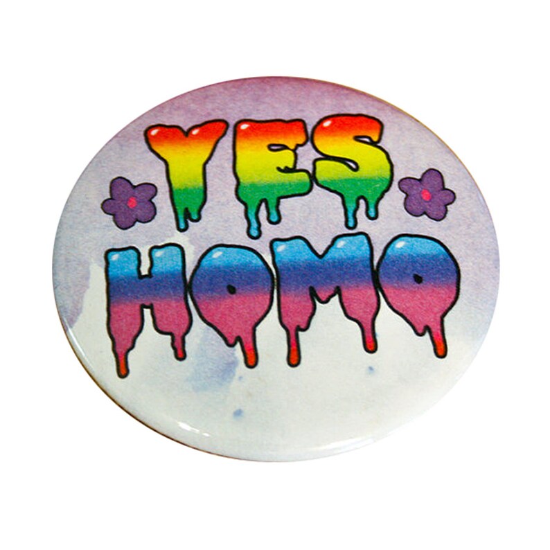 Yes Homo Pin 2.25 Inch Pin Back Button - Etsy