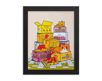 Stampa Riso di Box Cat - Stampa artistica - 8,5x11