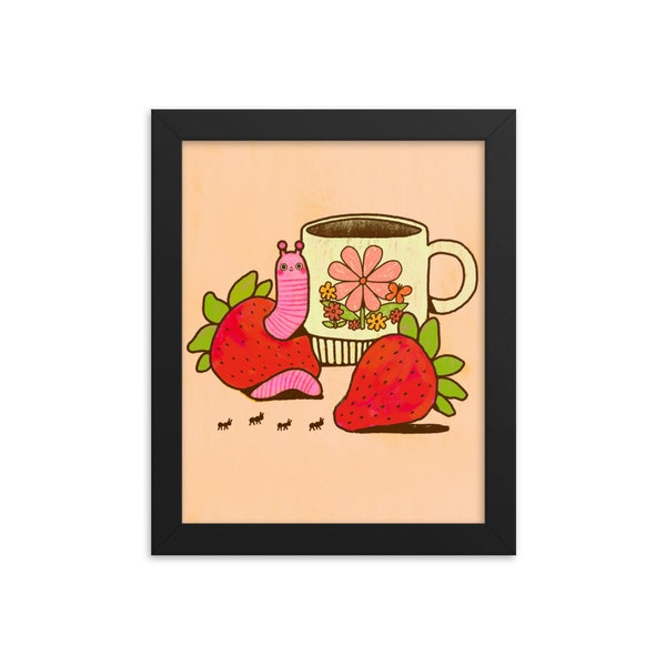 Tea Time - Art Print - Choose Your Size - 5x7 8x10 standard size