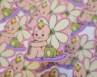 Kewpie Fairy - Adesivo in vinile - Carino Kawaii Resistente alle intemperie Impermeabile