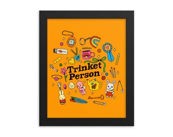 Trinket Person - Art Print - Choose Your Size - 5x7 8x10 standard size
