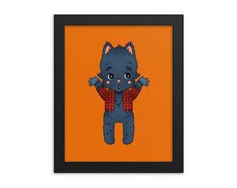 Werewolf Kewpie - Art Print - Choose Your Size - 5x7 8x10 standard size