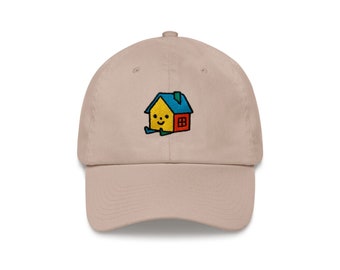 Homebody Dad Hat - Embroidered Baseball Cap Introvert Stay Home Cute Kawaii Colorful