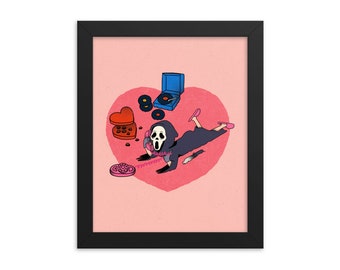 Ghost Face - Art Print - Choose Your Size - 5x7 8x10 standard size