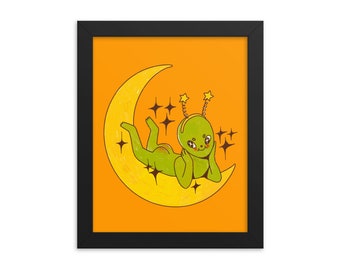 Cutie Alien Booty - Art Print - Choose Your Size - 5x7 8x10 standard size