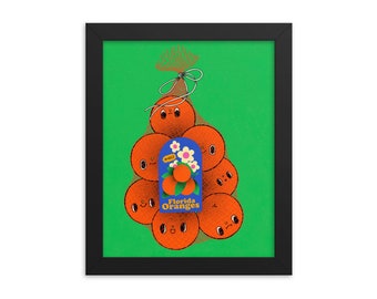 Florida oranges - Art Print - Choose Your Size - 5x7 8x10 standard size