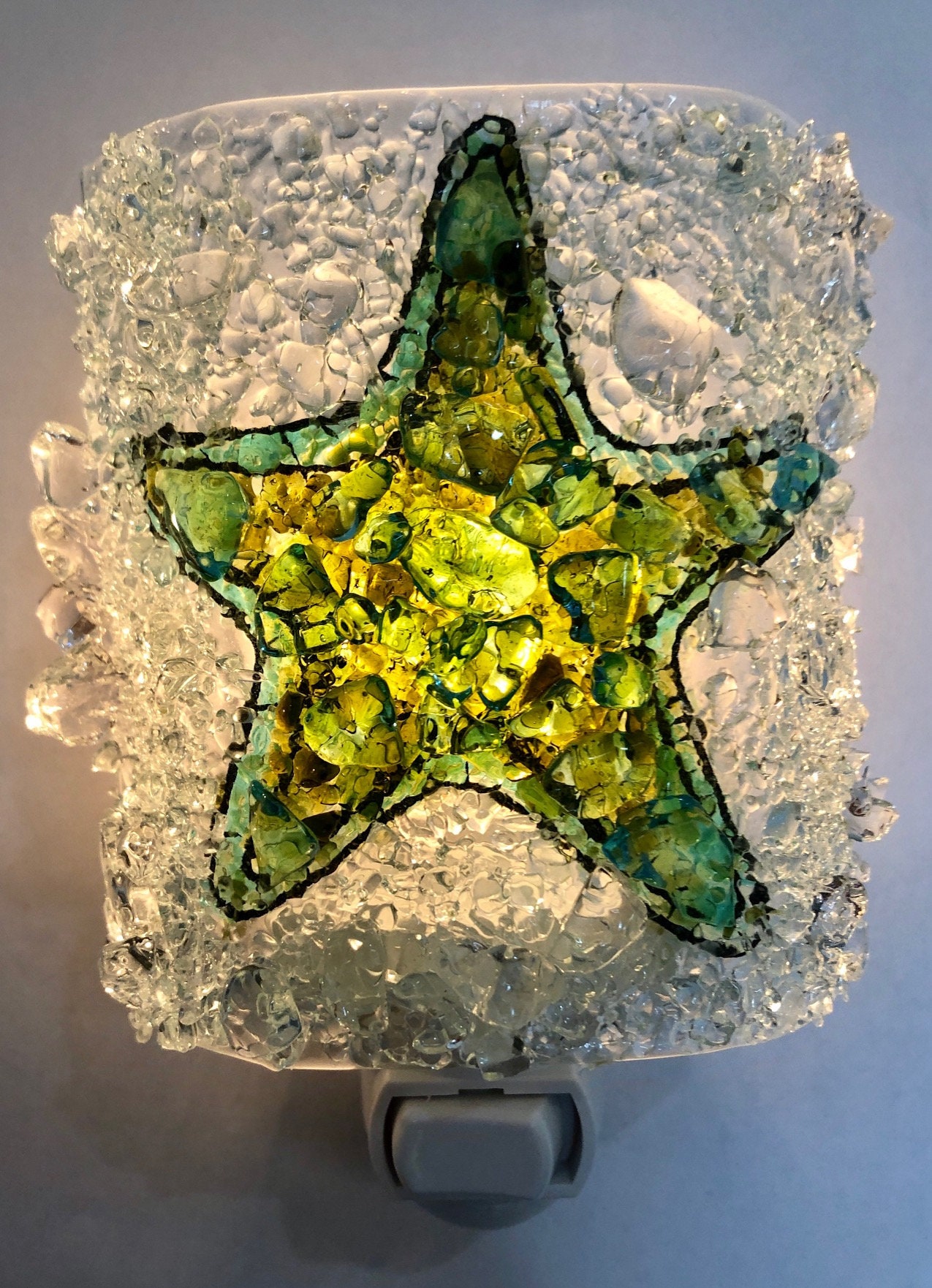 Recycled Glass Starfish Star Fish Sea, Recycled Glass Night Lights