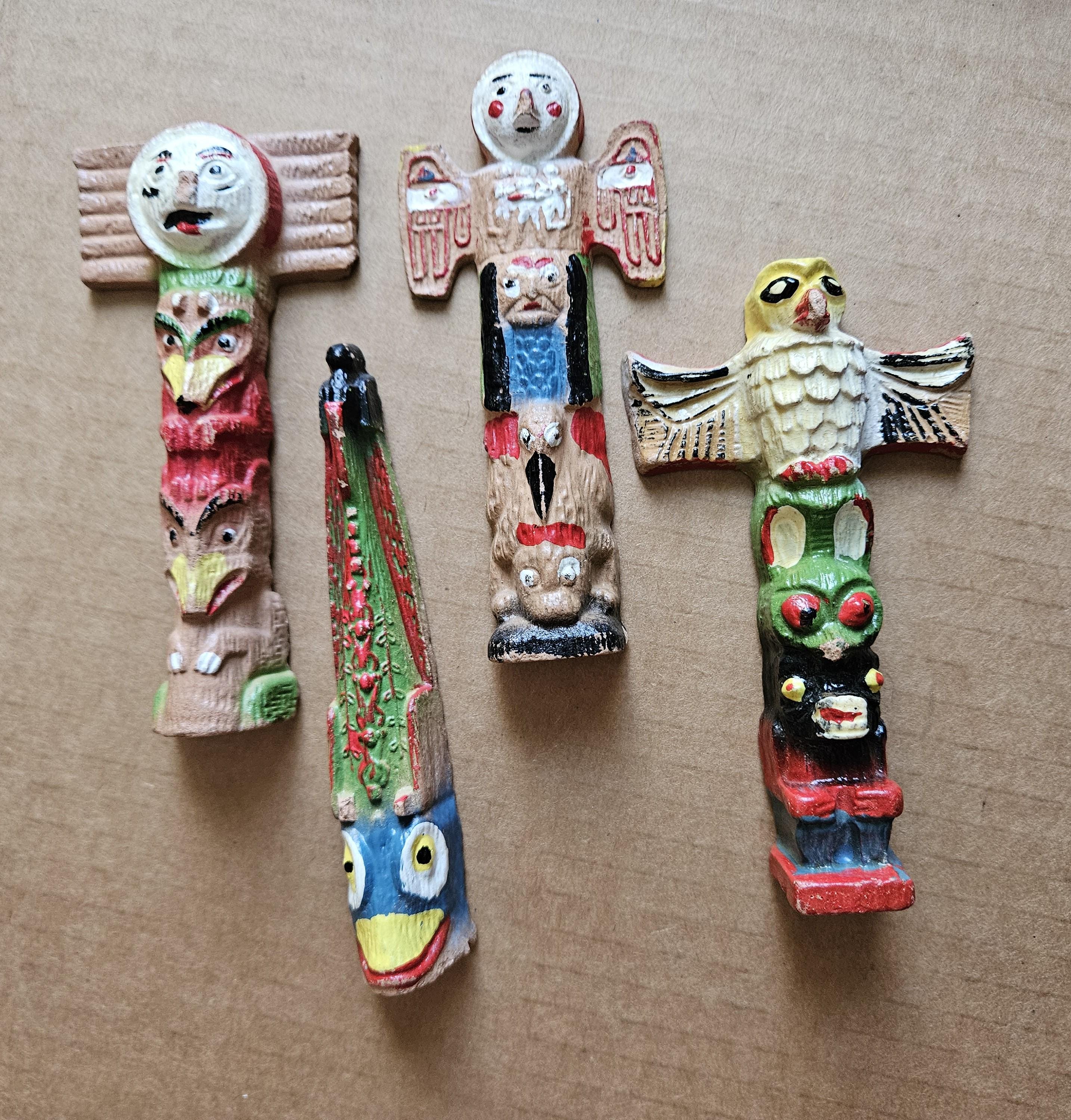 50年代　トーテムポール　アメリカ　ビンテージ Totem Pole 1950s - Etsy