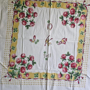 Vintage Tea Towel or Table Cloth