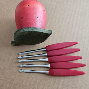 Vintage Cocktail Forks with Strawberry Stand