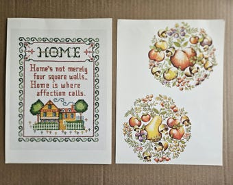 Vintage 1970's Lithographs (2) Home & Harvest